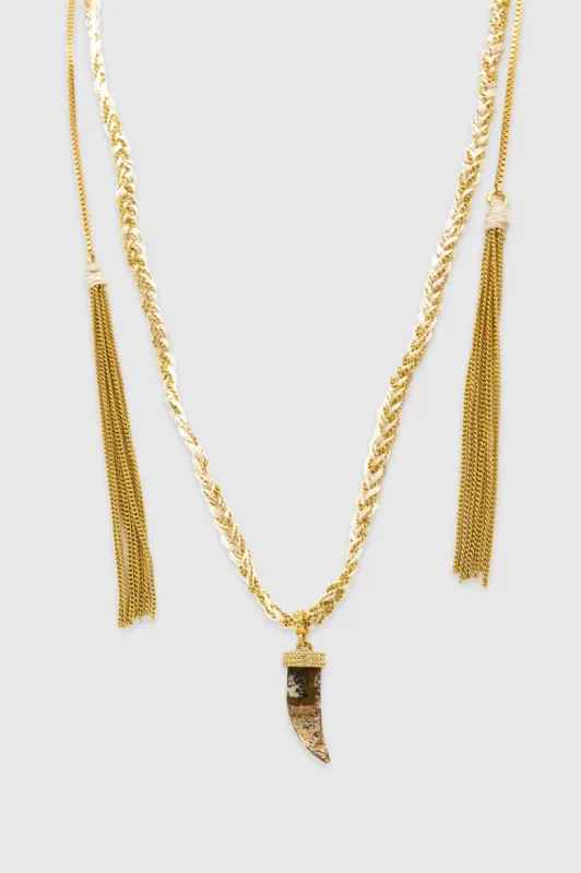 Shark Tooth Slider Necklace sold by Rebecca Minkoff