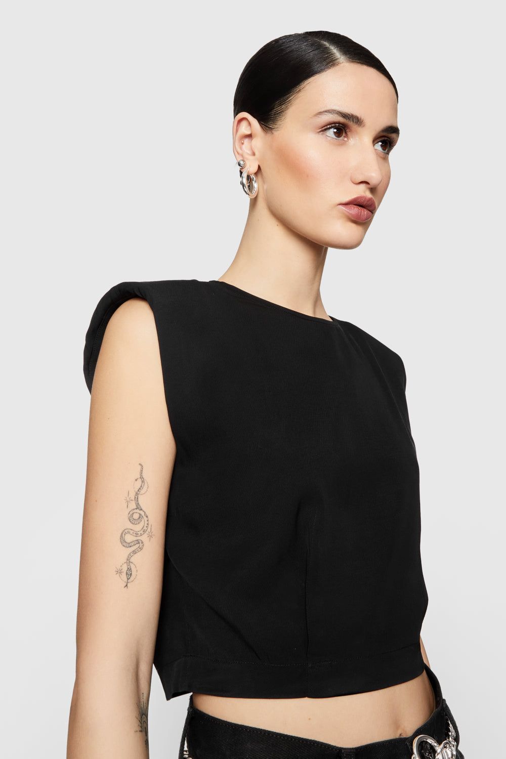 Pippa Boxy Crop Top sold by Rebecca Minkoff product image thumbnail 3