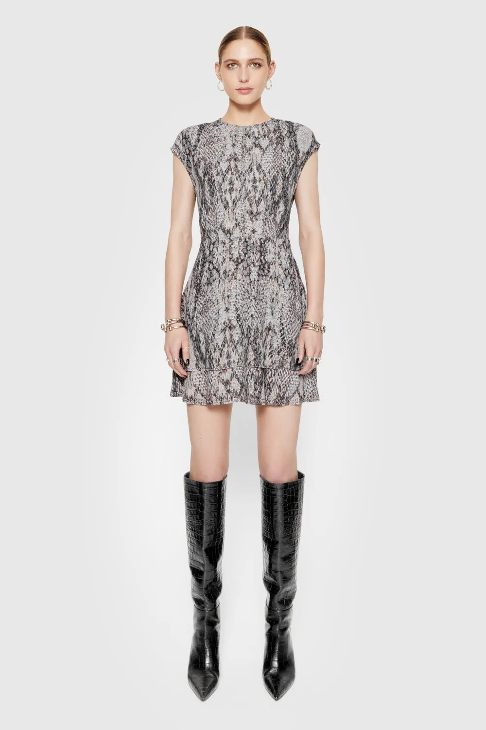 Gabby Printed Mini Dress sold by Rebecca Minkoff