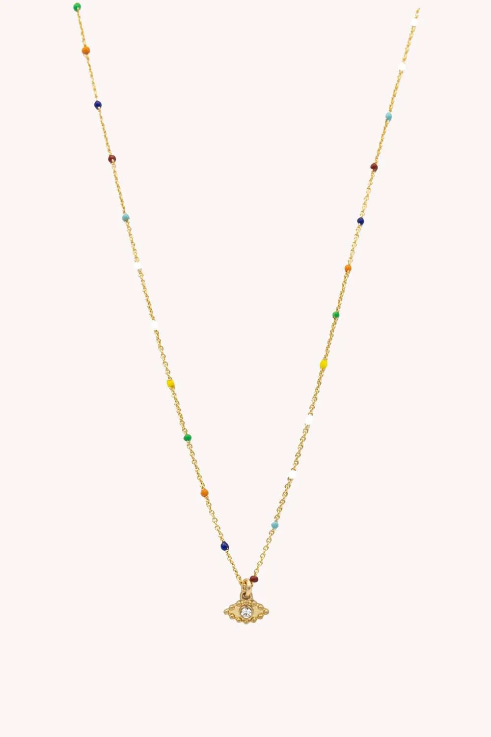Evil Eye Multi Bead Necklace sold by Rebecca Minkoff
