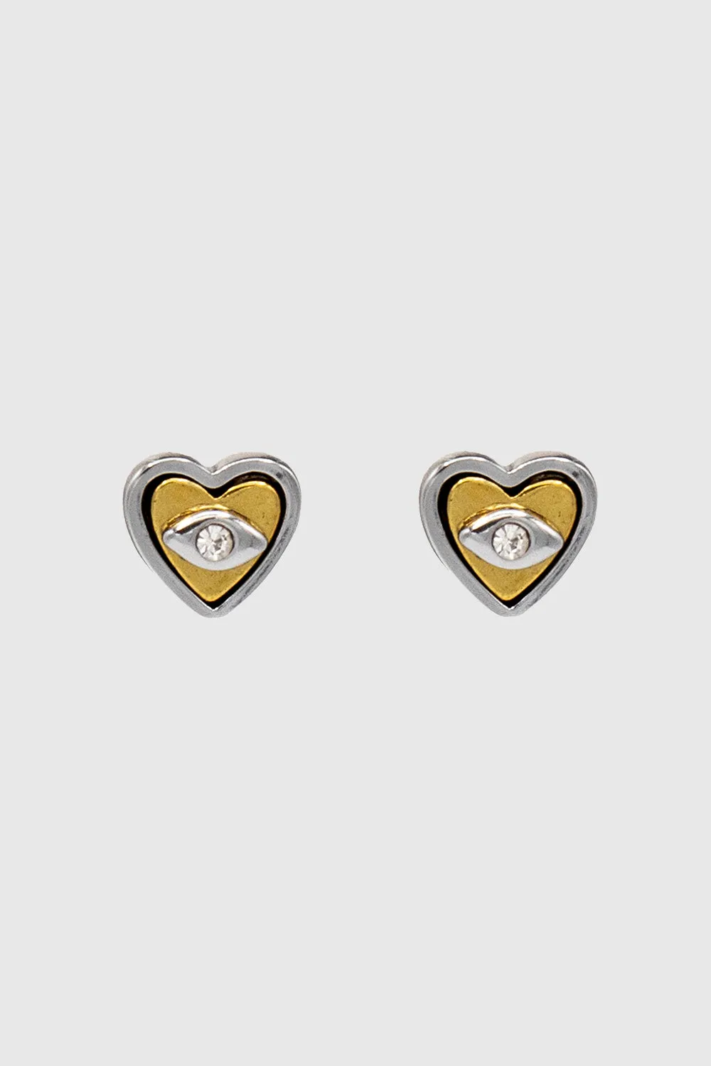 Enamel Evil Eye Heart Stud Earring sold by Rebecca Minkoff