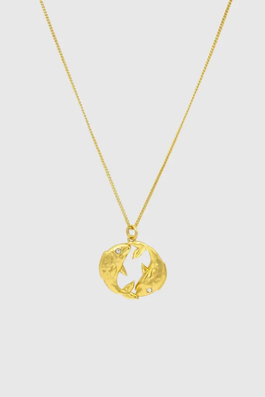 Pisces Zodiac Medallion Necklace sold by Rebecca Minkoff