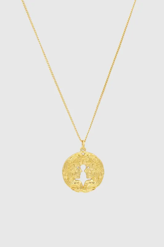 Gemini Zodiac Medallion Necklace sold by Rebecca Minkoff