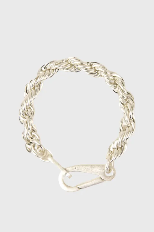 Braided Rope Chain Clip Closure Bracelet sold by Rebecca Minkoff