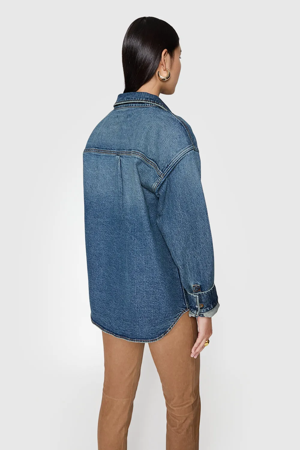 Jamie Denim Button Down sold by Rebecca Minkoff product image thumbnail 3