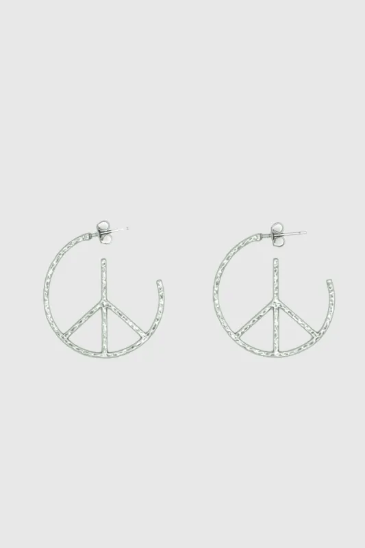 Peace Hoop Earring sold by Rebecca Minkoff