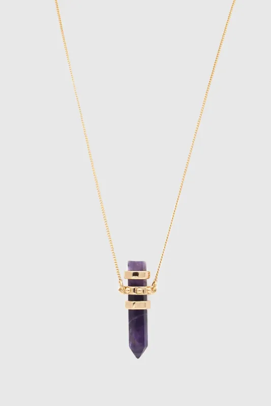 Quartz Pendant Necklace sold by Rebecca Minkoff
