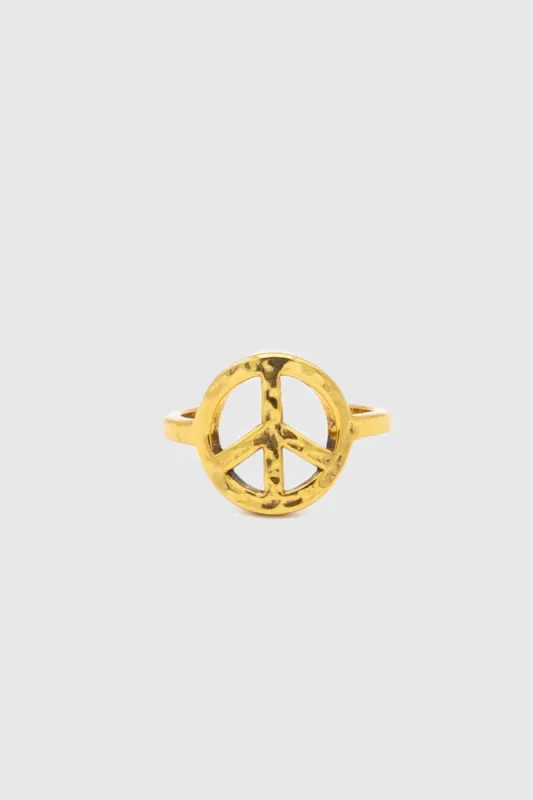 Peace Sign Ring sold by Rebecca Minkoff