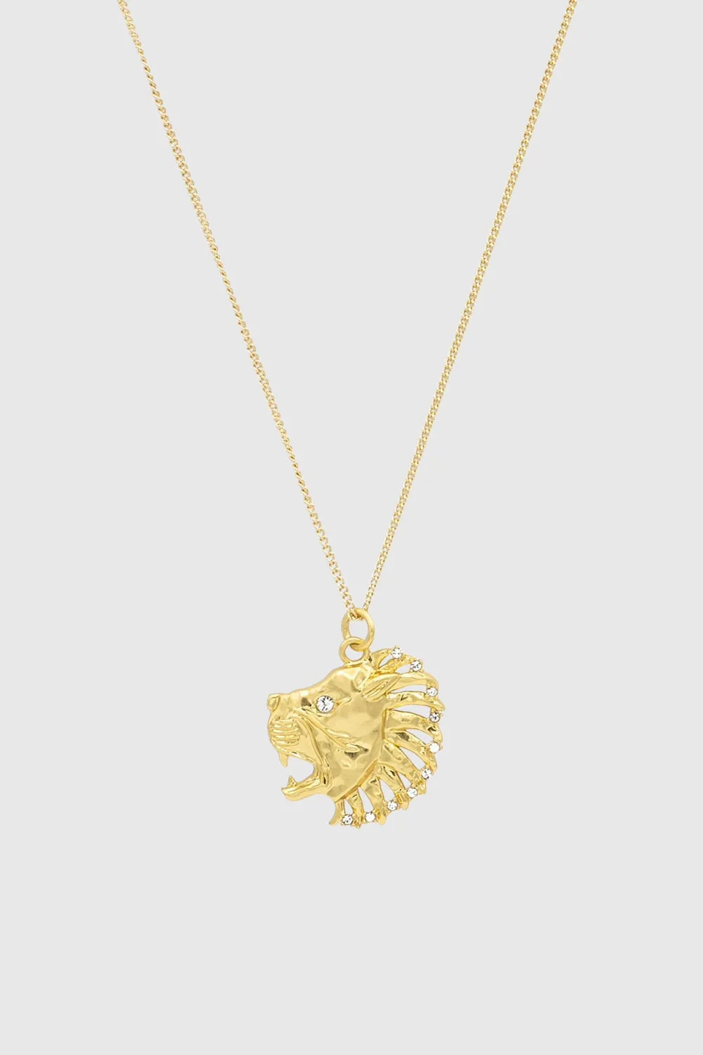 Leo Zodiac Medallion Necklace sold by Rebecca Minkoff