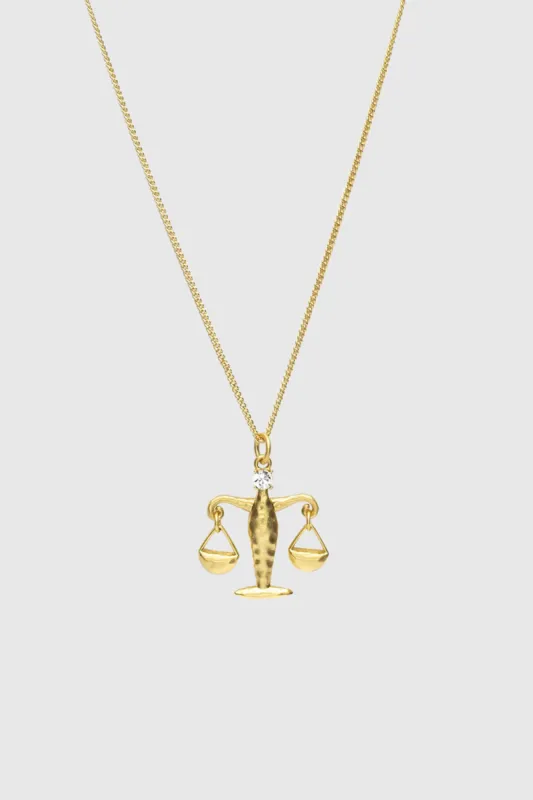 Libra Zodiac Medallion Necklace sold by Rebecca Minkoff