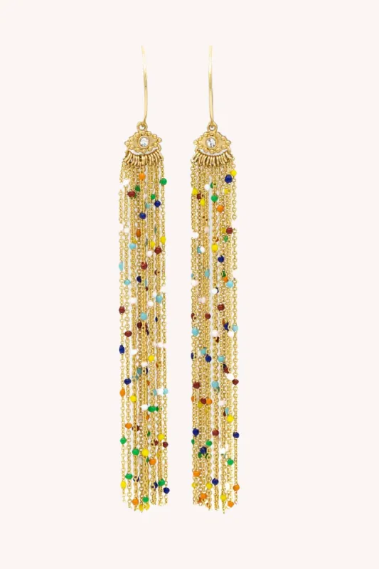 Tassel Multi Bead Earring sold by Rebecca Minkoff
