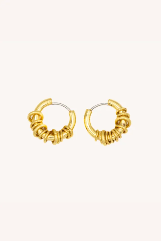 Ringed Huggie Hoop sold by Rebecca Minkoff