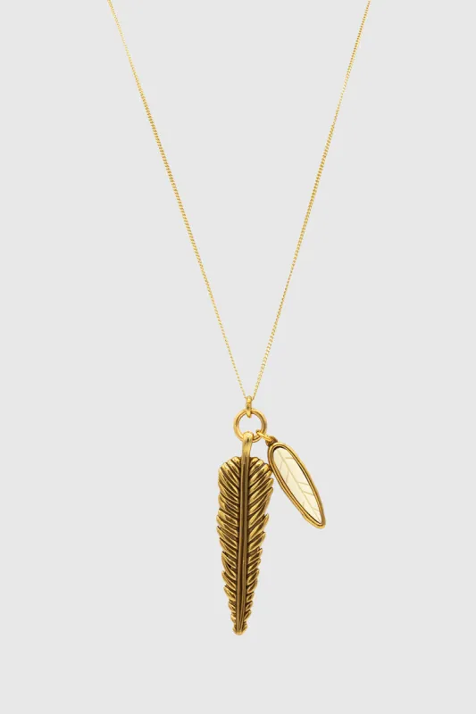 Delicate Feather Necklace sold by Rebecca Minkoff
