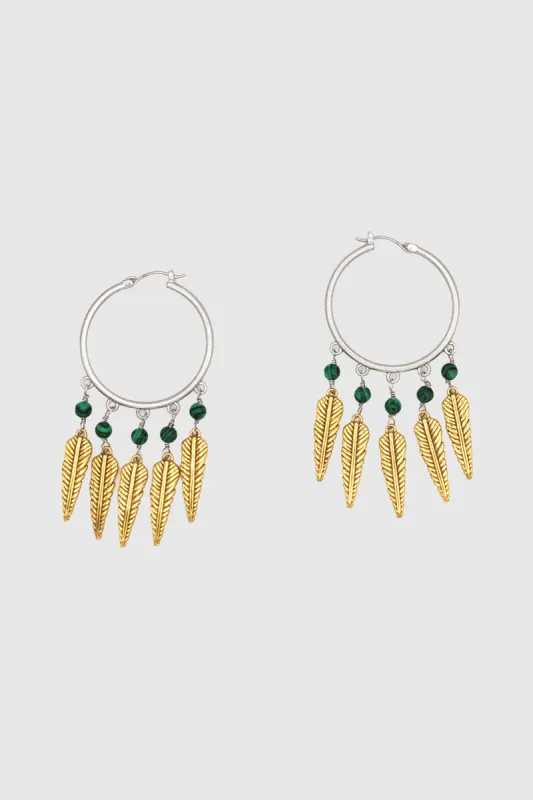 Feather Hoop Earrings sold by Rebecca Minkoff