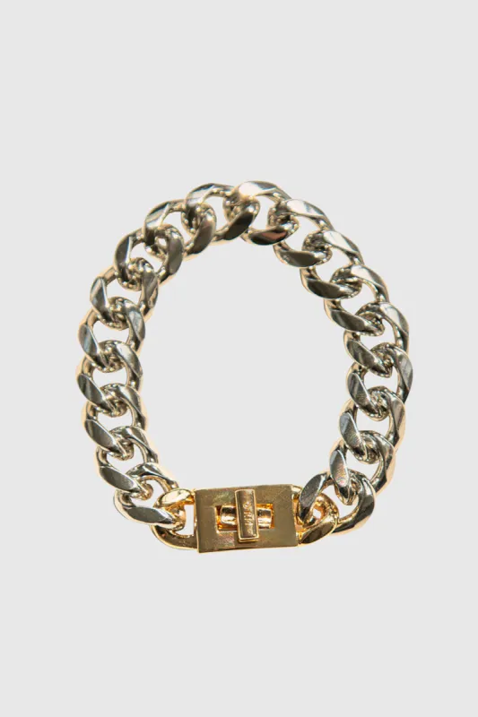 Padlock Curb Chain Bracelet sold by Rebecca Minkoff