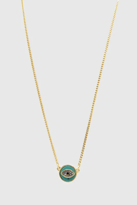 Evil Eye Semi Charm  Necklace sold by Rebecca Minkoff
