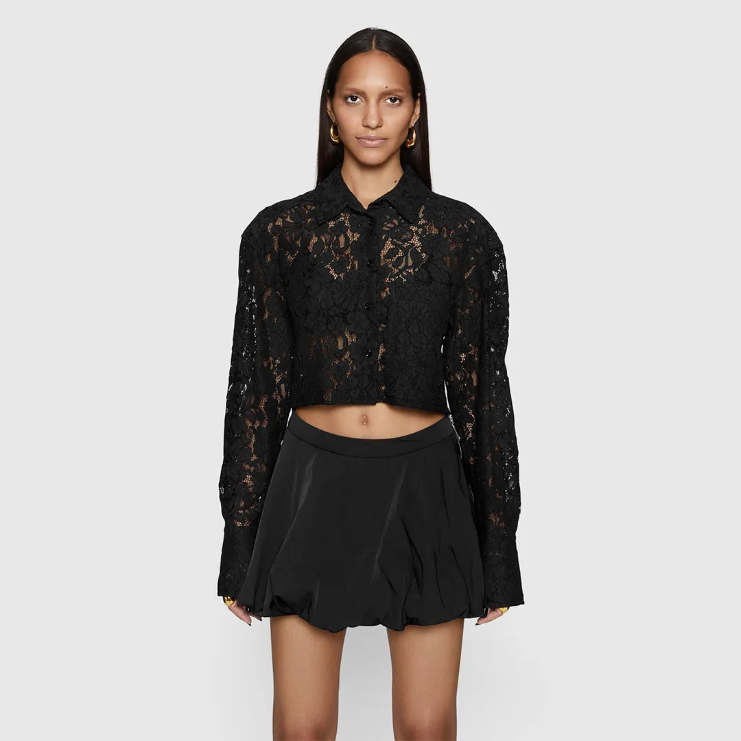 Elizabeth Crop Lace Top sold by Rebecca Minkoff product image thumbnail 4