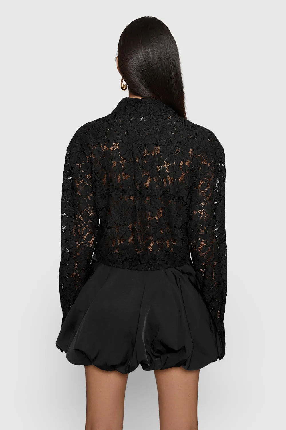 Elizabeth Crop Lace Top sold by Rebecca Minkoff product image thumbnail 3
