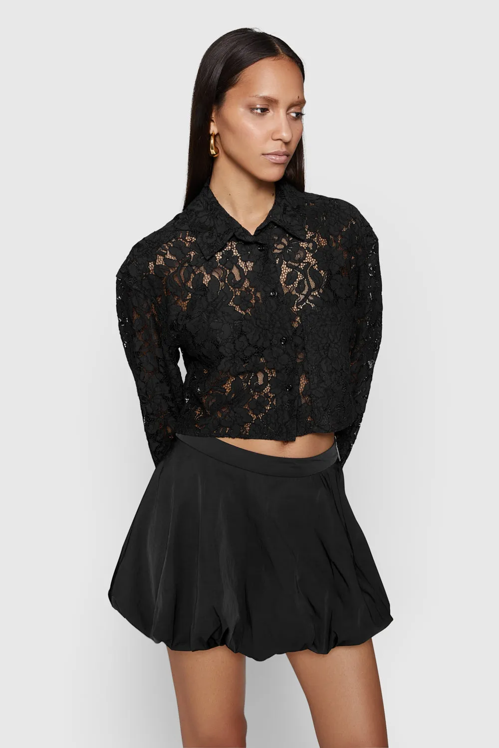 Elizabeth Crop Lace Top sold by Rebecca Minkoff product image thumbnail 2