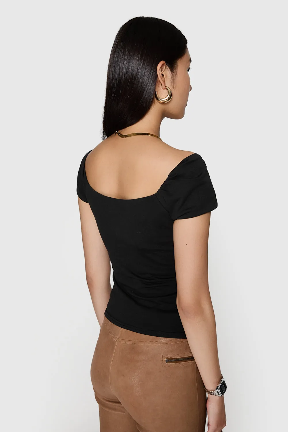 Devin Off Shoulder Top sold by Rebecca Minkoff product image thumbnail 3