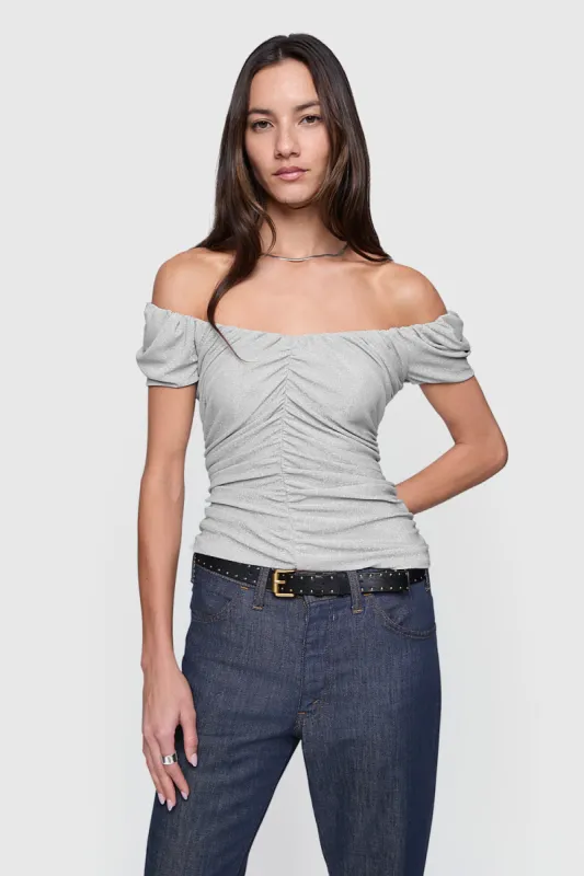 Devin Off Shoulder Top sold by Rebecca Minkoff