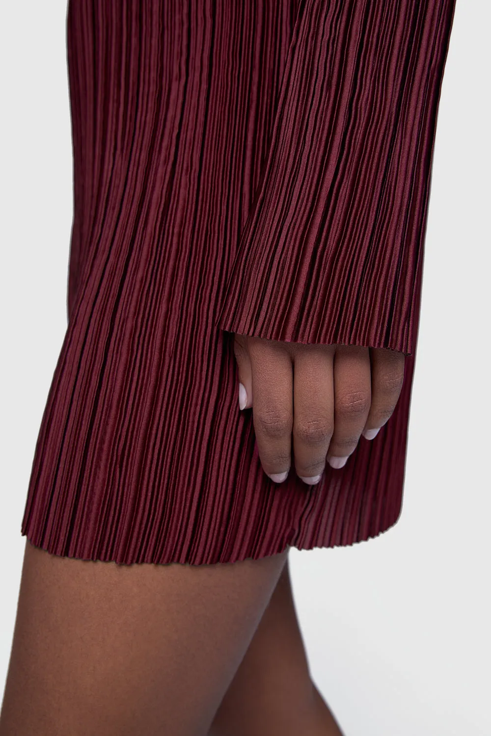 Iris Pleated Long Sleeve Mini Dress sold by Rebecca Minkoff product image thumbnail 2