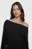 Kora Off Shoulder Sweatshirt sold by Rebecca Minkoff