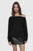 Kora Off Shoulder Sweatshirt sold by Rebecca Minkoff