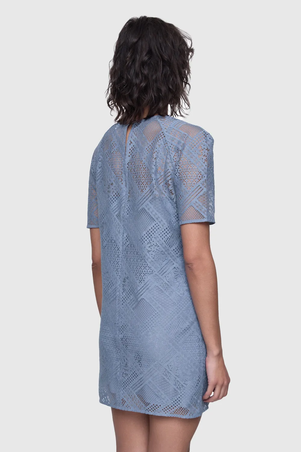 Cara Lace Short Sleeve Dress sold by Rebecca Minkoff product image thumbnail 3
