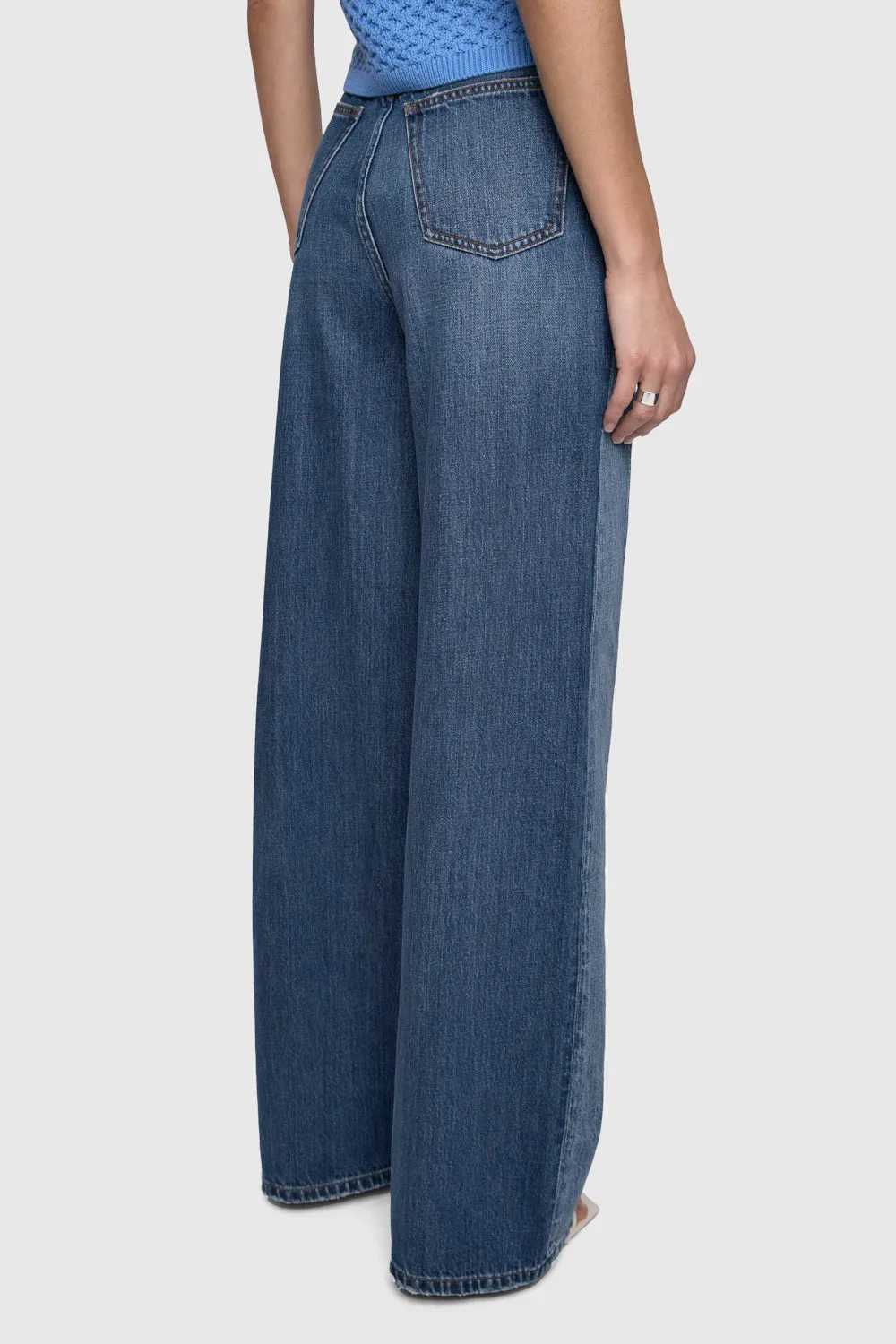 Thea Denim Wide Leg Pant sold by Rebecca Minkoff product image thumbnail 3