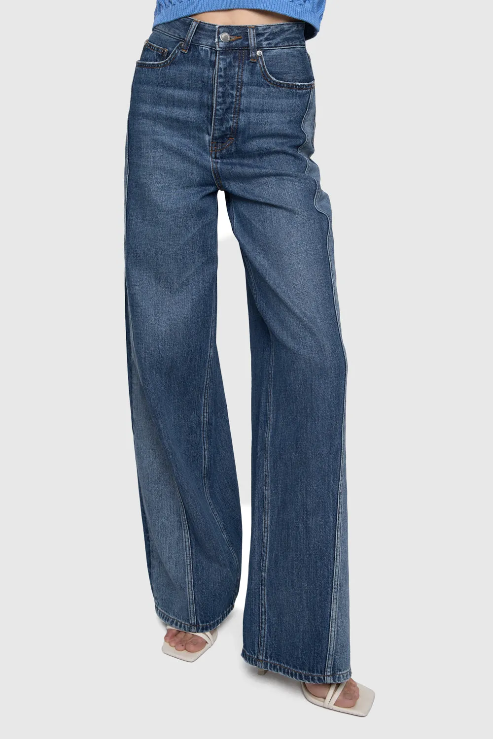 Thea Denim Wide Leg Pant sold by Rebecca Minkoff