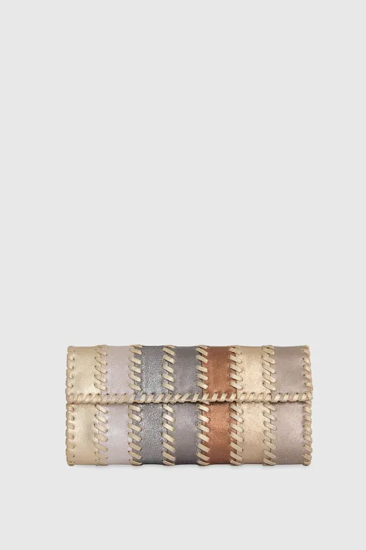 Patchwork Clutch sold by Rebecca Minkoff