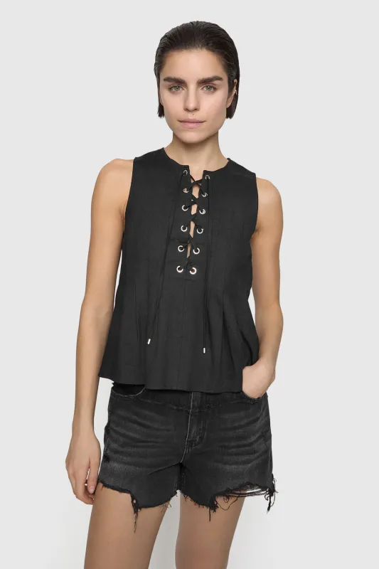 Becca Pleated Top sold by Rebecca Minkoff