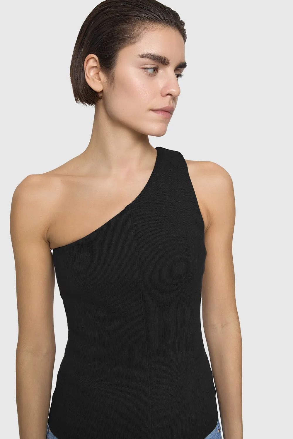 Morgan One Shoulder Top sold by Rebecca Minkoff product image thumbnail 3