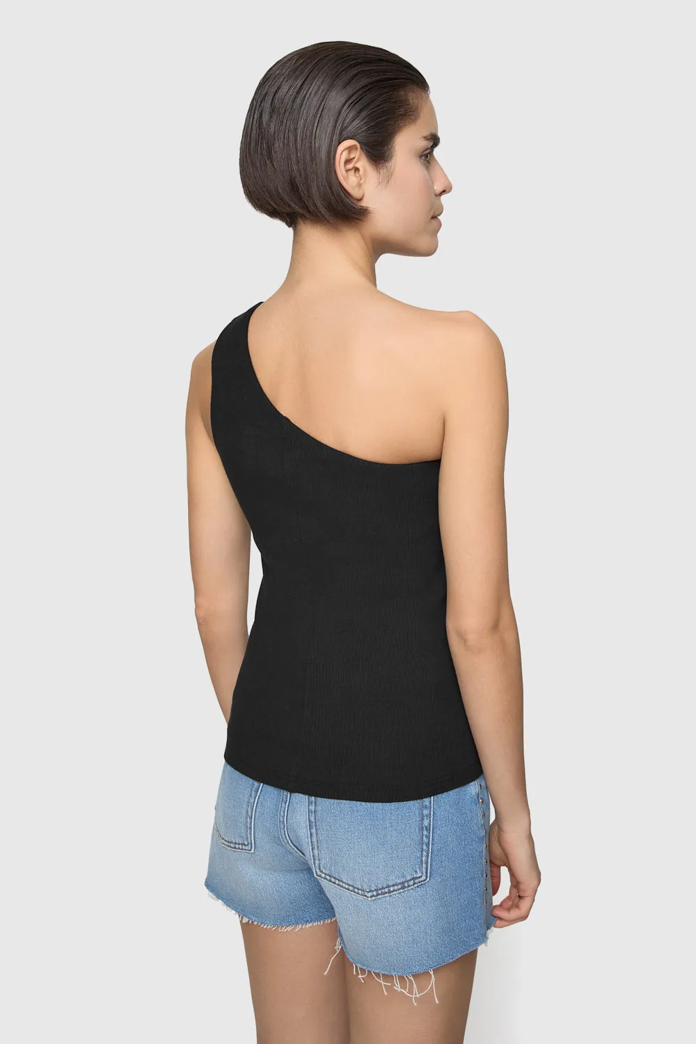 Morgan One Shoulder Top sold by Rebecca Minkoff product image thumbnail 2