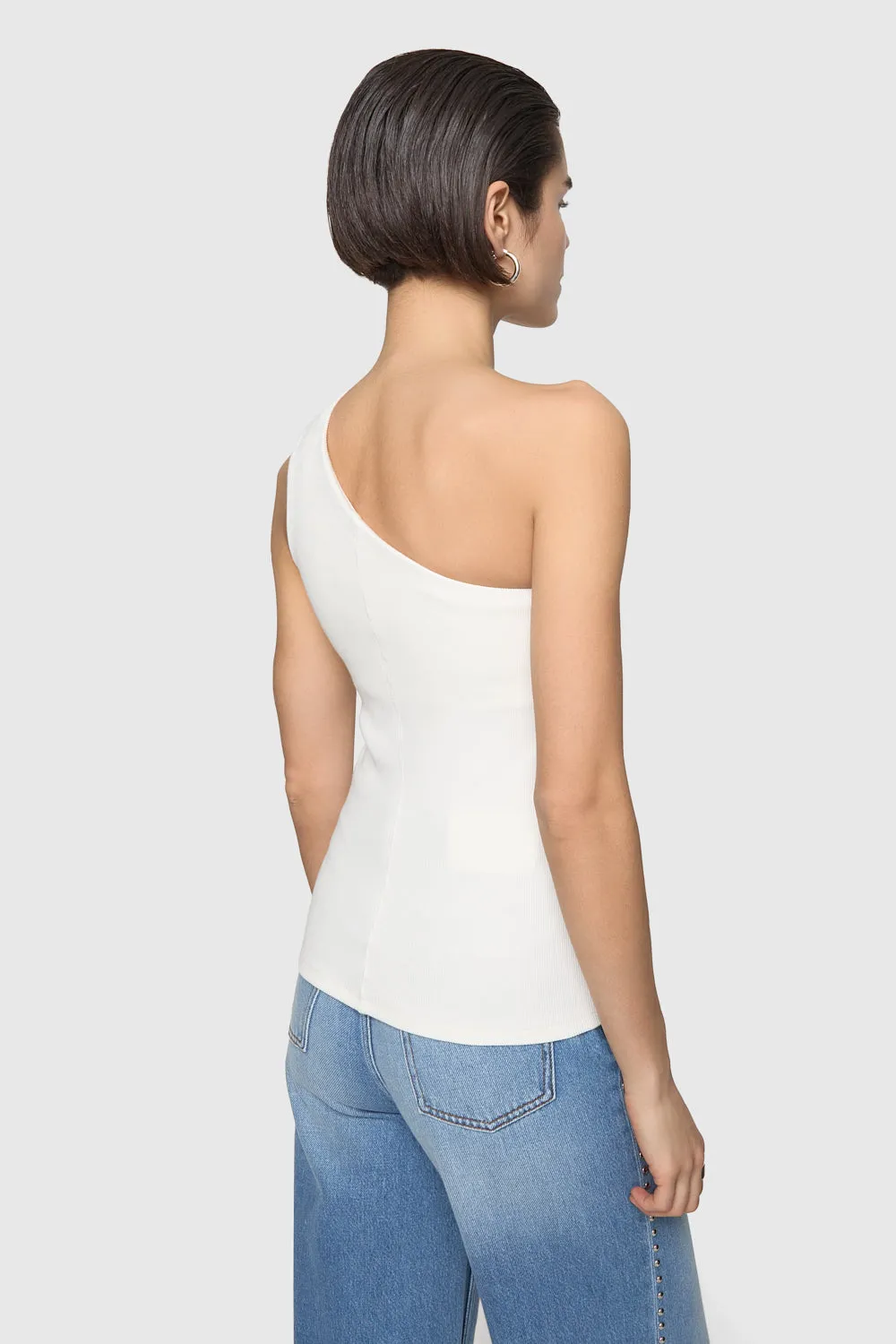 Morgan One Shoulder Top sold by Rebecca Minkoff product image thumbnail 2