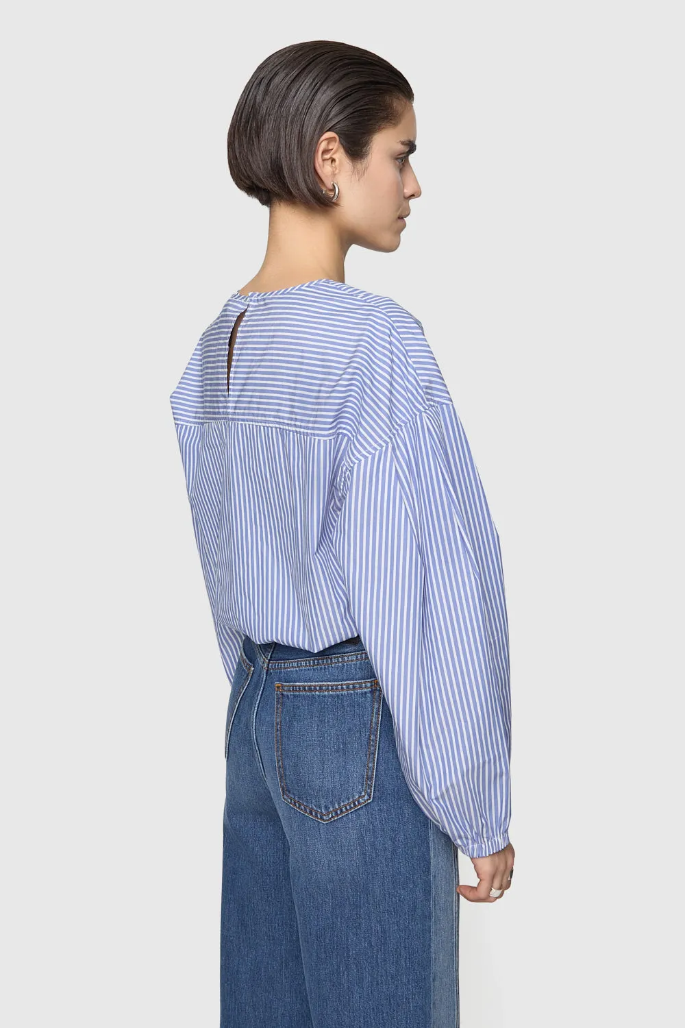 Julia Stripe Long Sleeve Top sold by Rebecca Minkoff product image thumbnail 2