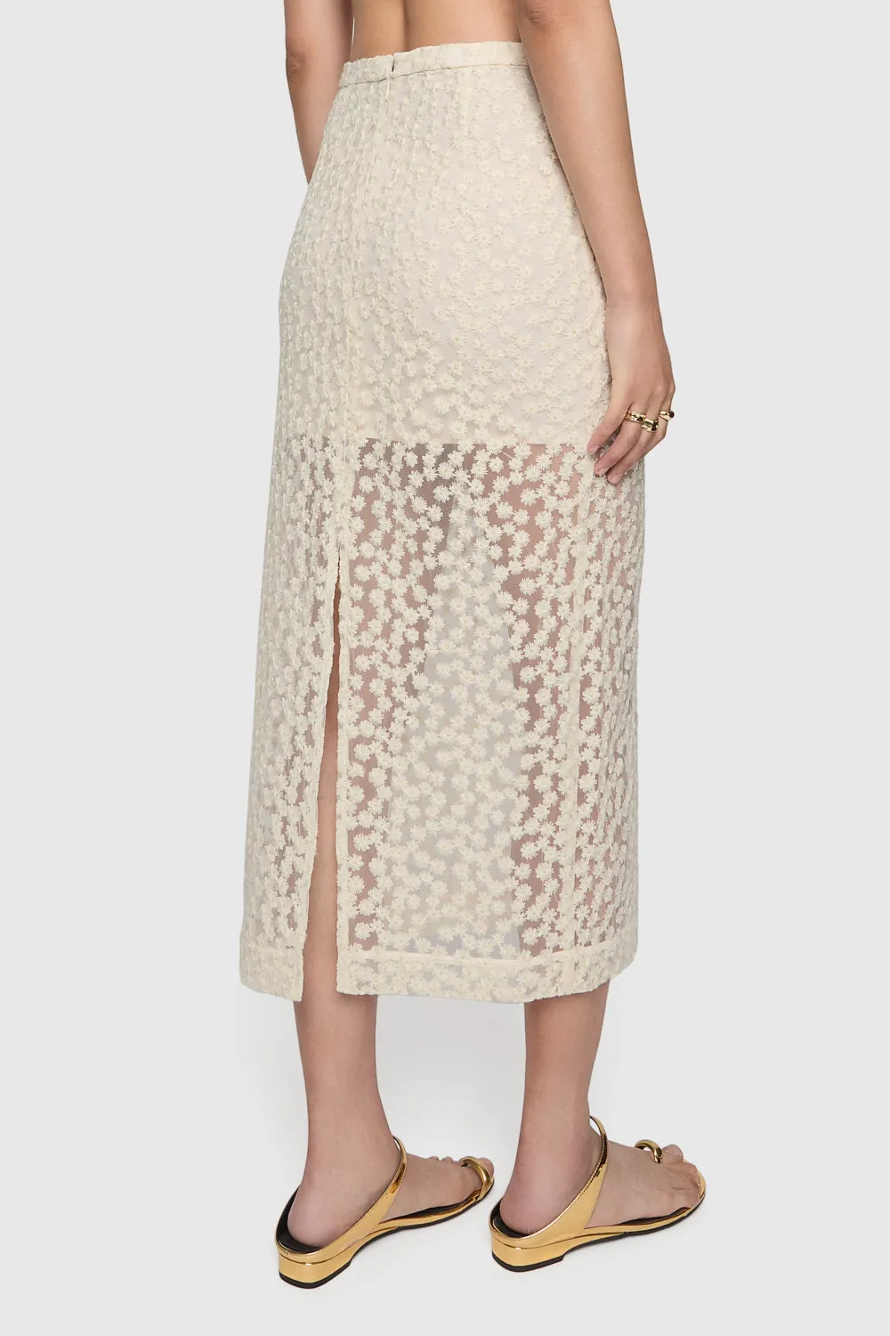 Jaci Midi Lace Skirt sold by Rebecca Minkoff product image thumbnail 3