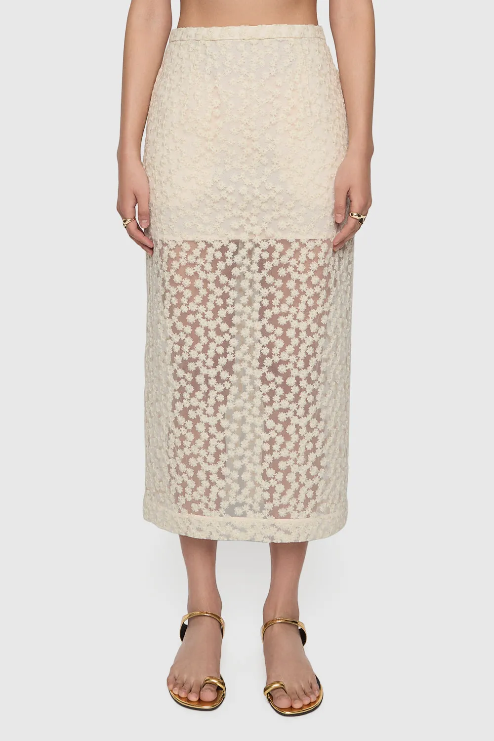 Jaci Midi Lace Skirt sold by Rebecca Minkoff product image thumbnail 2