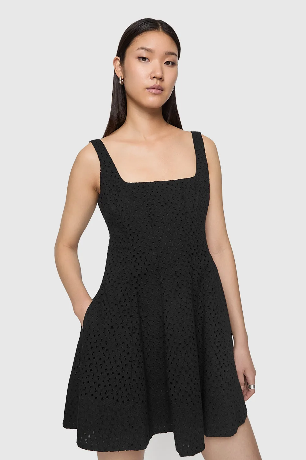 Carrie Eyelet Dress sold by Rebecca Minkoff product image thumbnail 3