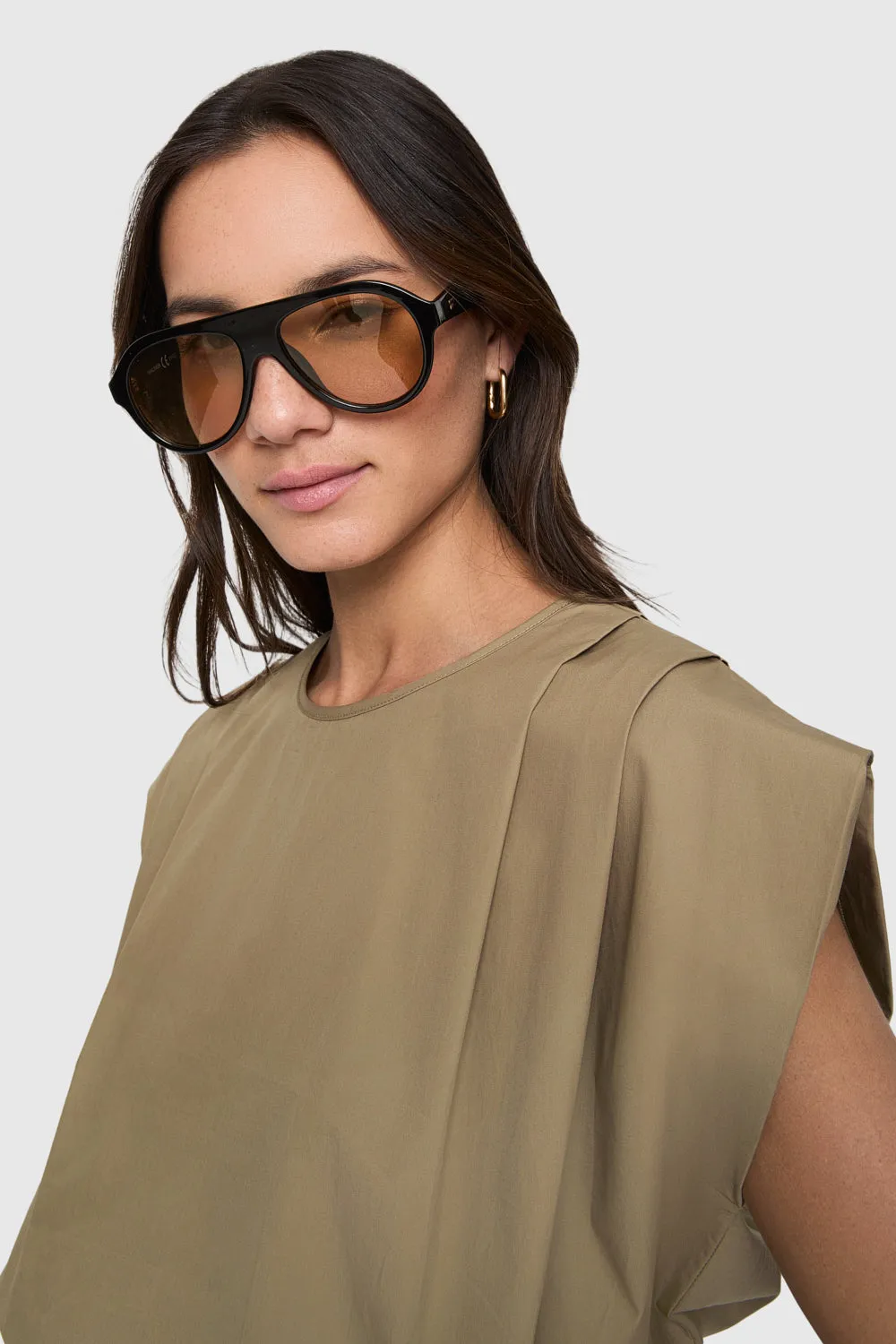 Holly Sleeveless Poplin Top sold by Rebecca Minkoff product image thumbnail 3