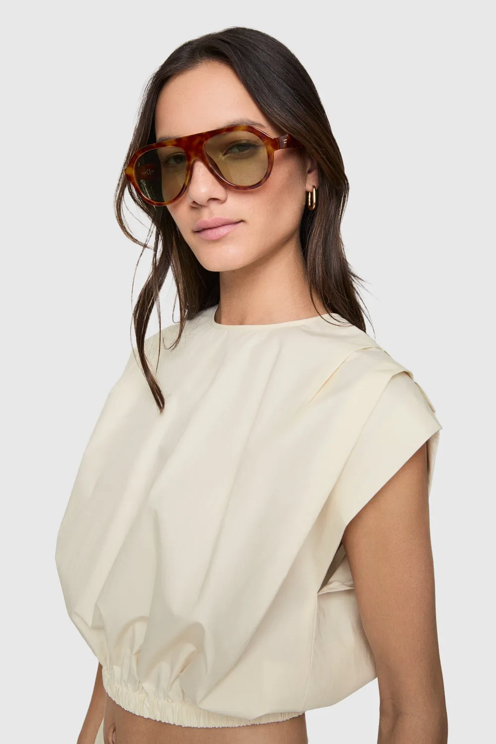 Holly Sleeveless Poplin Top sold by Rebecca Minkoff product image thumbnail 3