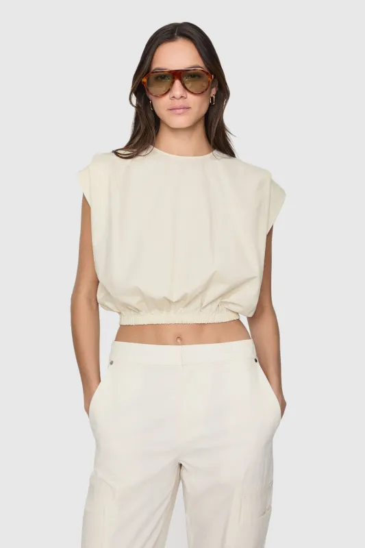 Holly Sleeveless Poplin Top made by Rebecca Minkoff