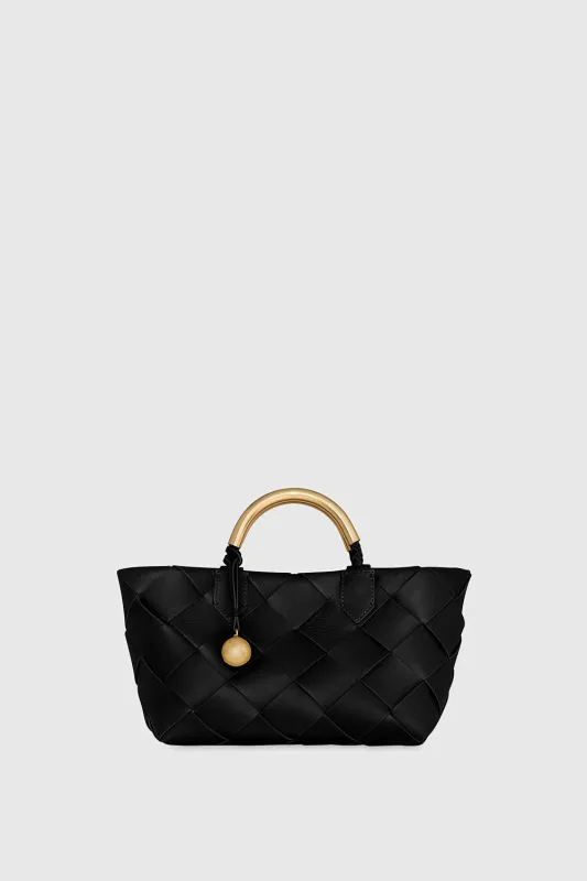 Frankie Woven Mini Tote sold by Rebecca Minkoff