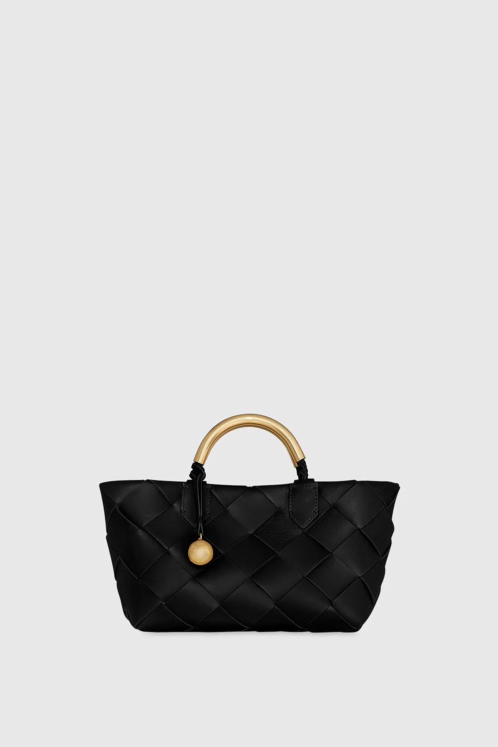 Frankie Woven Mini Tote sold by Rebecca Minkoff