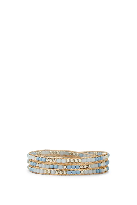 Mixed Media Beaded Wrap Bracelet sold by Rebecca Minkoff