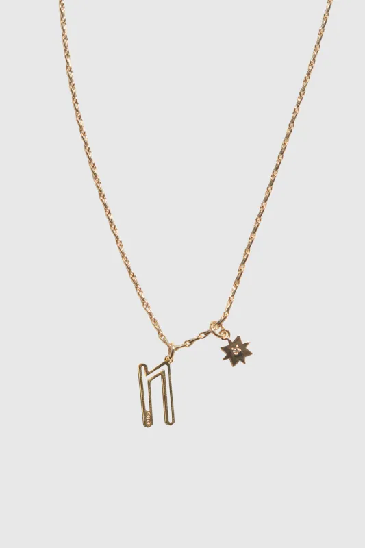 N Cut-out Initial Necklace sold by Rebecca Minkoff