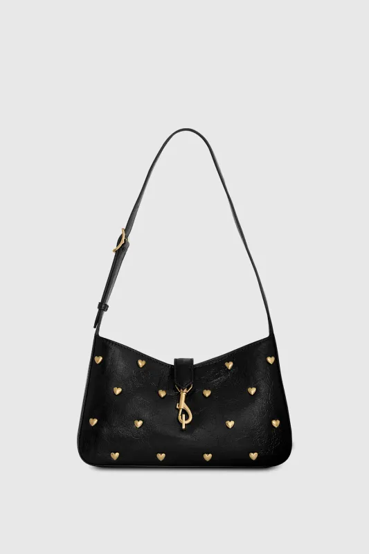 Megan Small Shoulder Bag With Heart Studs sold by Rebecca Minkoff