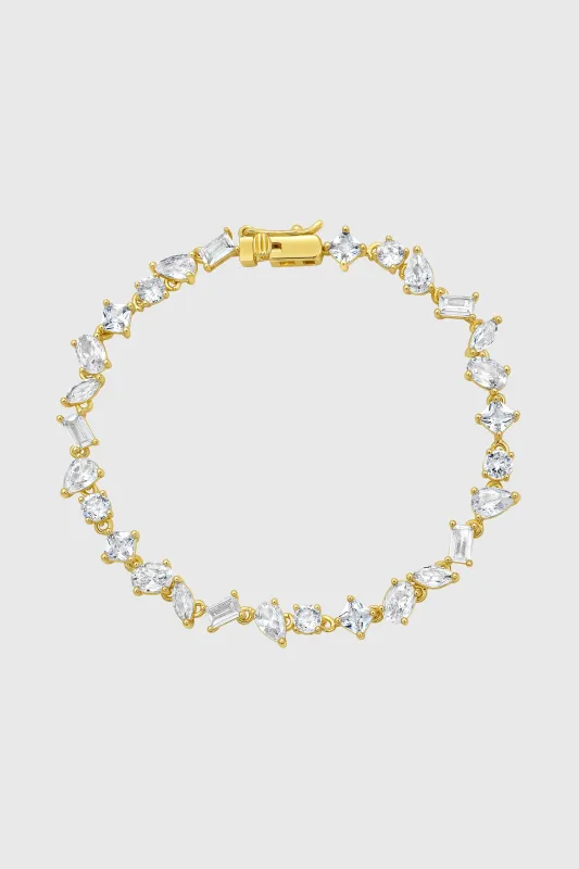 Mixed Cut Tennis Bracelet made by Rebecca Minkoff