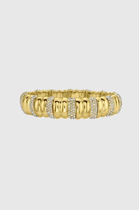 Stretch Bracelet with Pave Accents made by Rebecca Minkoff
